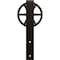 Ekena Millwork Premium Wagon Wheel Roller Hanger w/ Bolts for Barn Door for 1 3/8" Doors, Arch Bronze GB60013RWAB - alternate 1